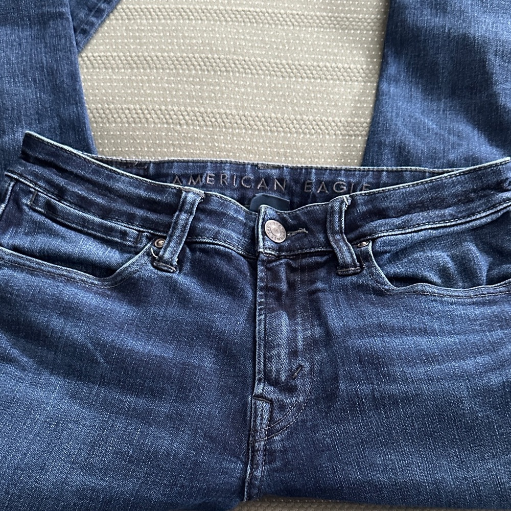 Mens American Eagle Outfitters Skinny Jeans in Dark Blue - Picture 5 of 9